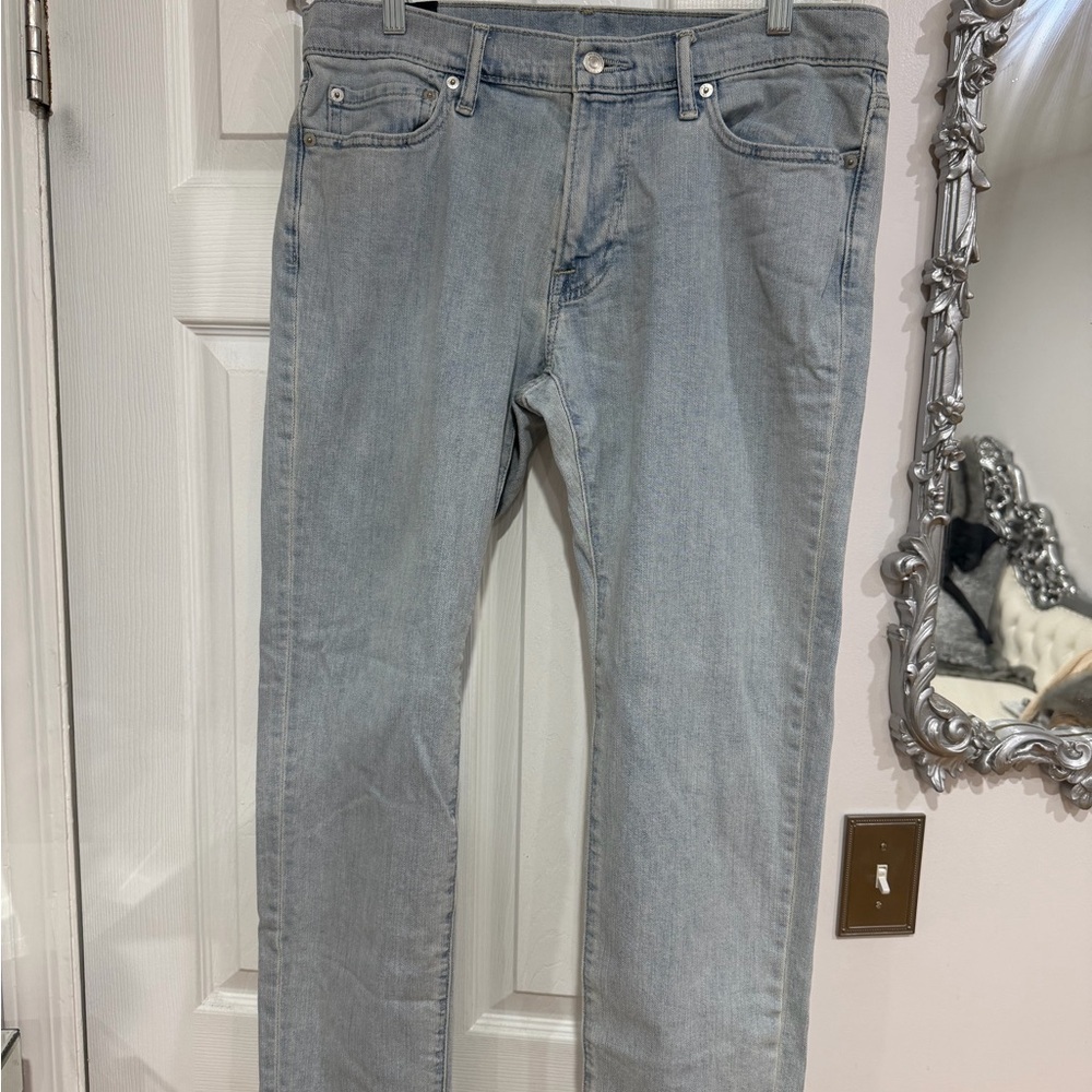 Abercrombie & Fitch Men's Light Blue Jeans